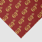 Red, Imitate Gold 60. (60.) Event Tissue Paper Seidenpapier (Ausschnitt)