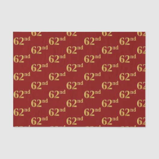 Red, Imitate Gold 62. (62. Seidenpapier (Vorderseite)