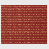 Red, Imitate Gold 65. (65.) Event Geschenkpapier (Flach)