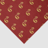 Red, Imitate Gold 6. (6.) Event Tissue Paper Seidenpapier (Ausschnitt)