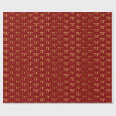 Red, Imitate Gold 71. (71. Geschenkpapier (Flach)