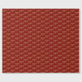 Red, Imitate Gold 72. (72. Geschenkpapier (Flach)