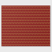 Red, Imitate Gold 72. (72. Geschenkpapier (Flach)