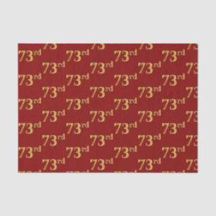 Red, Imitate Gold 73. (73./3.) Event Seidenpapier
