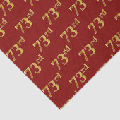 Red, Imitate Gold 73. (73./3.) Event Seidenpapier (Ausschnitt)