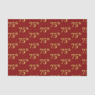 Red, Imitate Gold 75. (75.-5.) Veranstaltung Seidenpapier