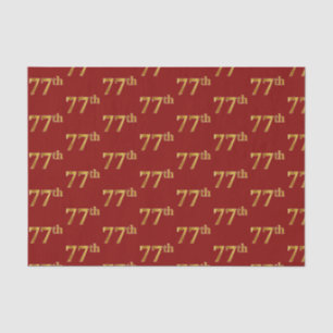 Red, Imitate Gold 77. (77.-7.) Veranstaltung Seidenpapier
