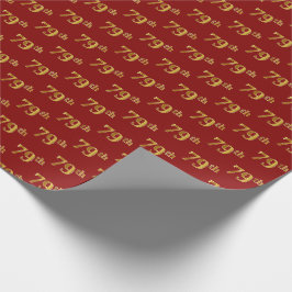Red, Imitate Gold 79. (79.-9.) Veranstaltung Geschenkpapier