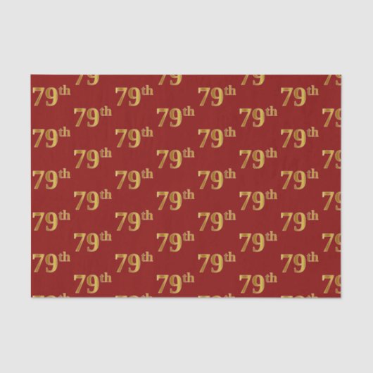 Red, Imitate Gold 79. (79.-9.) Veranstaltung Seidenpapier (Vorderseite)