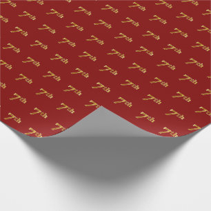 Red, Imitate Gold 7. (Siebte) Veranstaltung Geschenkpapier