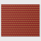 Red, Imitate Gold 83. (83.) Event Geschenkpapier (Flach)