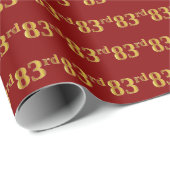 Red, Imitate Gold 83. (83.) Event Geschenkpapier (Rolleneckpunkt)