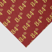 Red, Imitate Gold 84. (Achtzigste) Event Seidenpapier (Ausschnitt)