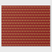 Red, Imitate Gold 85. (85.) Event Geschenkpapier (Flach)