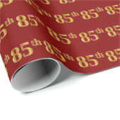 Red, Imitate Gold 85. (85.) Event Geschenkpapier (Rolleneckpunkt)