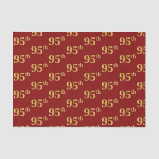 Red, Imitate Gold 95. (fünfundneunzigste) Veransta Seidenpapier (Vorderseite)