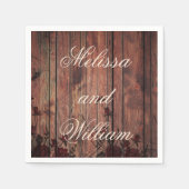 Red Imitats Lace Wedding Serviette (Vorderseite)