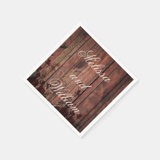 Red Imitats Lace Wedding Serviette (Ecke)