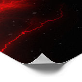 Red Imploding Supernova Poster (Ecke)