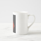 Red Incendia Script Fractal Porzellantasse (Rechts)