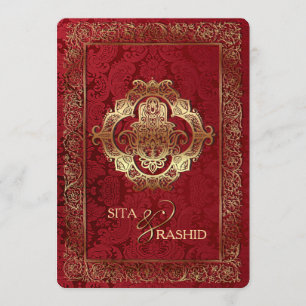 Red Indian Wedding - Einladungskarte Einladung