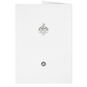 Red Indian Wedding - Tischnummer Card (Hinten)