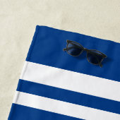 Red Individuelle Name & Number Sports Fan Strandtuch (Beispiel)