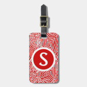 Red Initial Gepäckanhänger (Vorderseite vertikal)