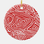 Red Initial Keramik Ornament (Hinten)