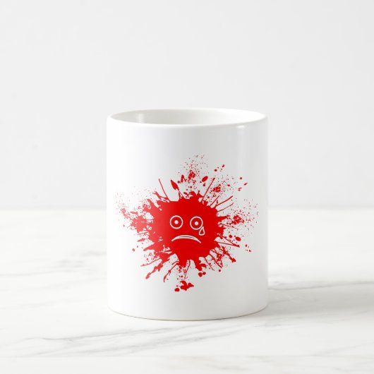 Red Ink Blotch Kaffeetasse (Mittel)