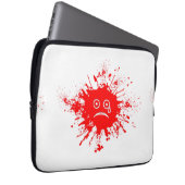 Red Ink Blotch Laptopschutzhülle (Vorne Rechts)