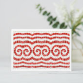 RED IONIC MOSAIC 3.5x5 Flachkarte Karte (Stehend Vorderseite)