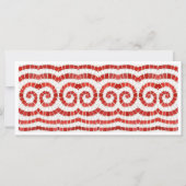 RED IONIC MOSAIC 4x9-Flachkarte Karte (Vorderseite)