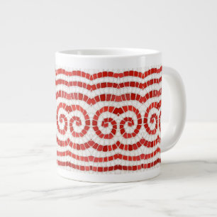 RED IONIC MOSAIC Big White Tasse