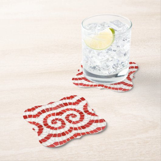 RED IONIC MOSAIC Brackets Untersetzer (Vor Ort)