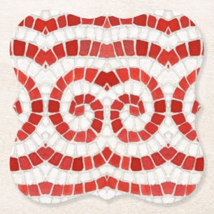 RED IONIC MOSAIC Brackets Untersetzer