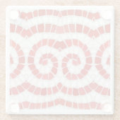 RED IONIC MOSAIC Glass Getränkekasten Glasuntersetzer (Rückseite)