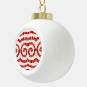 RED IONIC MOSAIC Keramik Ball Ornament (Rechts)
