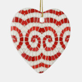 RED IONIC MOSAIC Keramik Herzdekoration Keramik Ornament (Rechts)