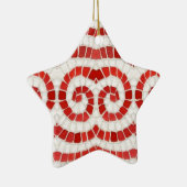 RED IONIC MOSAIC Keramik Star Ornament (Rechts)