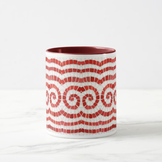 RED IONIC MOSAIC Maroon Combo Tasse (Zentrum)