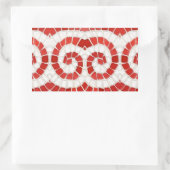 RED IONIC MOSAIC Rectangle Stickers (Tasche)