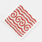 RED IONIC MOSAIC Standard Dinner Paper Napkins Serviette (Ecke)
