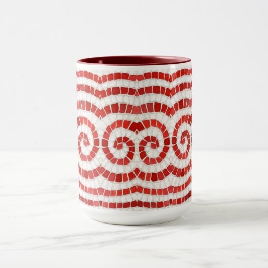 RED IONIC MOSAIC Tall Maroon Combo Tasse (Zentrum)