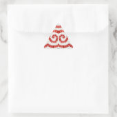 RED IONIC MOSAIC Triangle Stickers (Tasche)