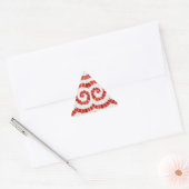 RED IONIC MOSAIC Triangle Stickers (Umschlag)