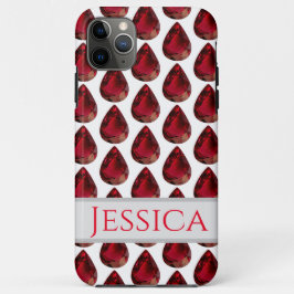Red iPhone Gehäuse faceted Gemstone Pear Ruby Case-Mate iPhone Hülle