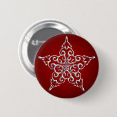 Red Iridescent Star Button (Vorne & Hinten)