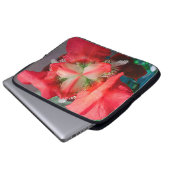 Red Iris Blume Laptop Sleeve (Vorne Knopf)