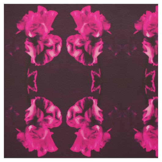 Red Iris Fabric Stoff (Muster)